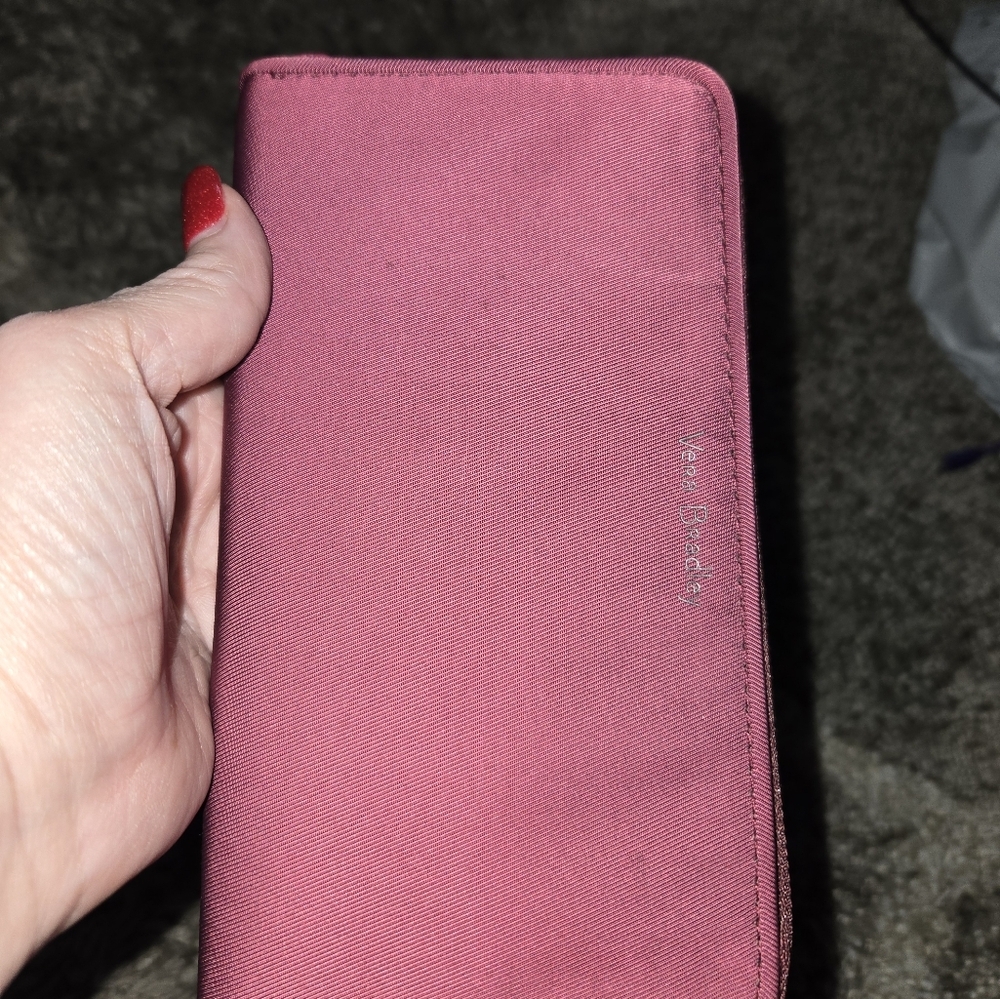 Vera Bradley burgundy wristlet wallet - Picture 2 of 7